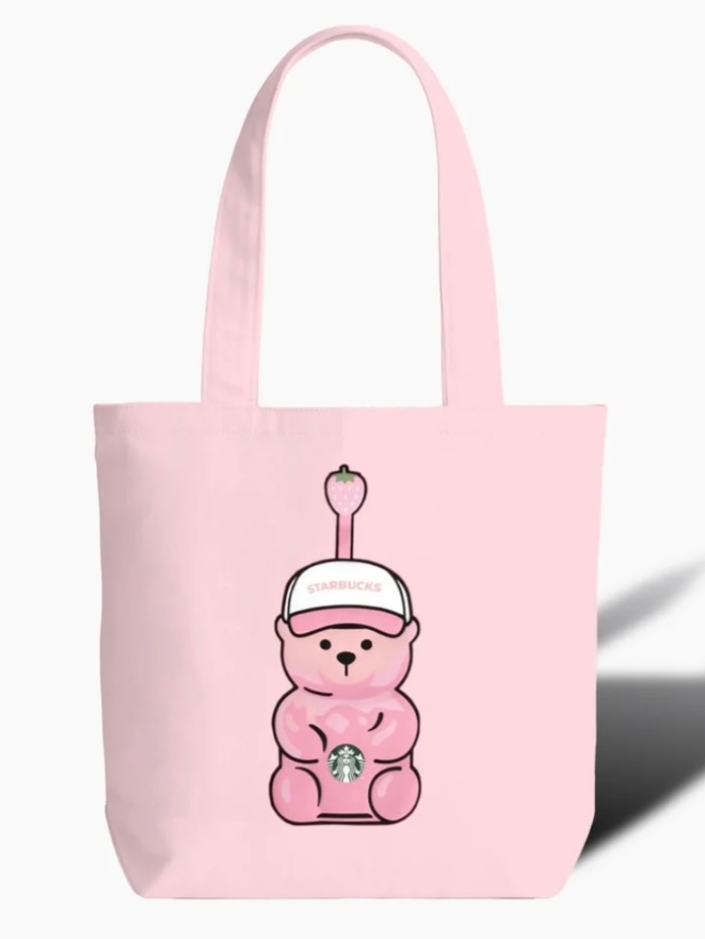 NWT Starbucks Pink Drink Collection - Bearista Pink Tote